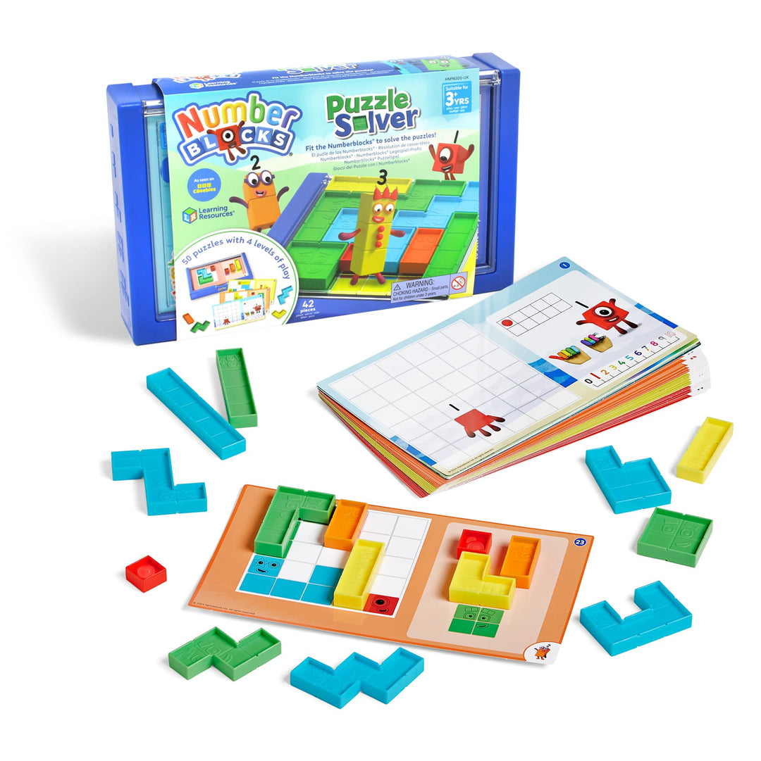 Learning Resources Numberblocks Puzzle Solver, Spielzeug für 3-jährige Jungen und Mädchen, 50 Puzzle