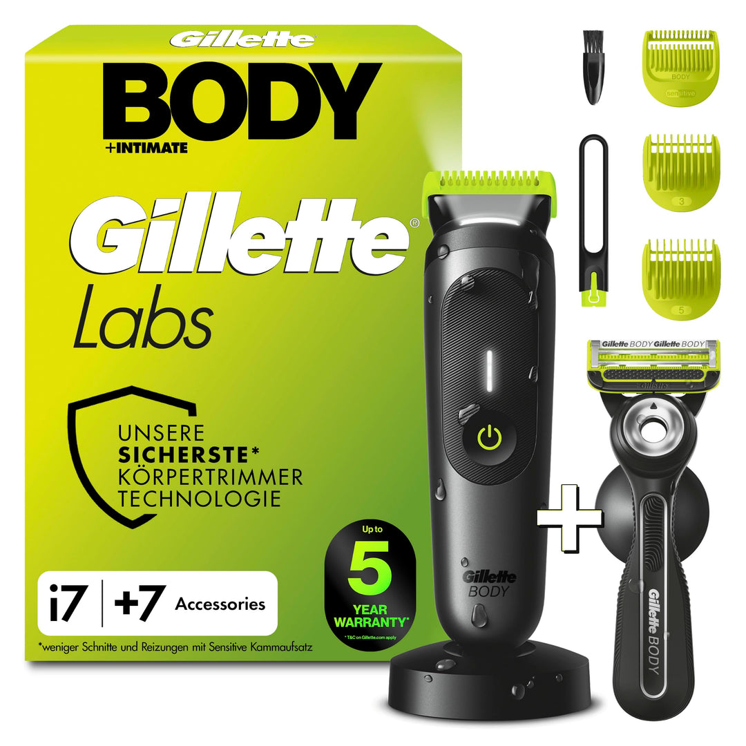 GilletteLabs Body + Intimate, i7 Körpertrimmer und Rasierer