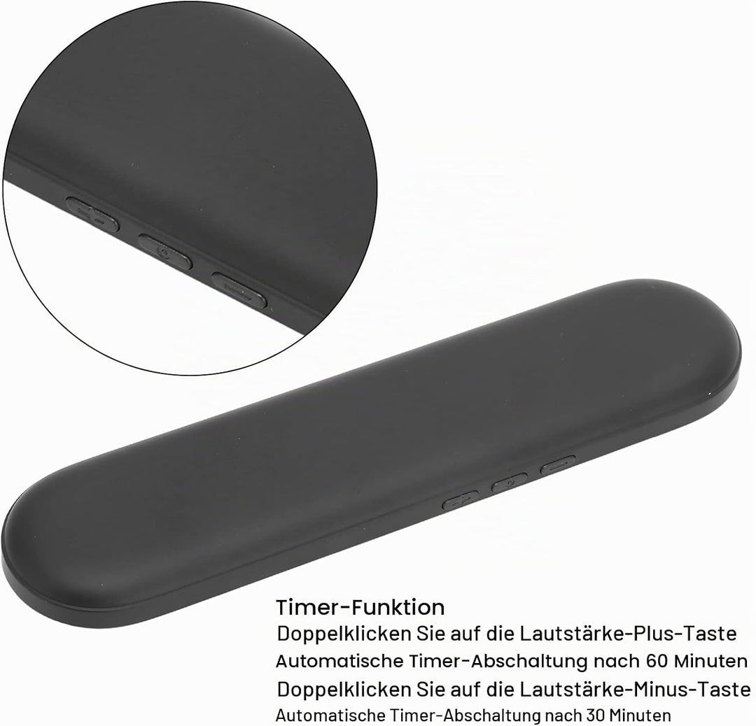 PUSOKEI Kissenlautsprecher, Knochenleitungslautsprecher mit Timerfunktion und Stereobass, Schlaflaut