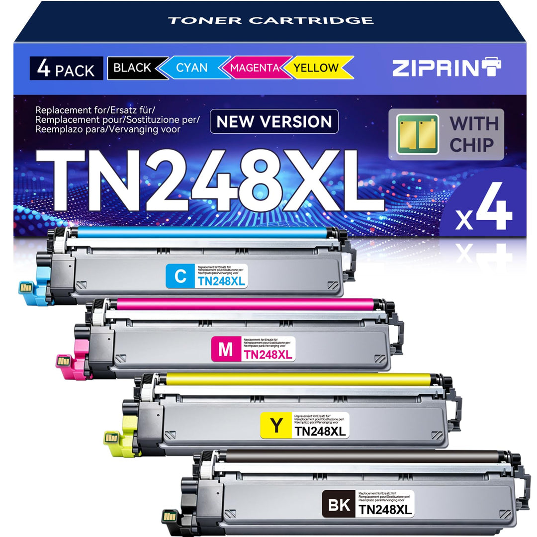 ZIPRINT TN248XL TN248 Kompatibe für Brother MFC-L3760CDW Toner für Brother MFC-L3740CDWE MFC-L3740CD