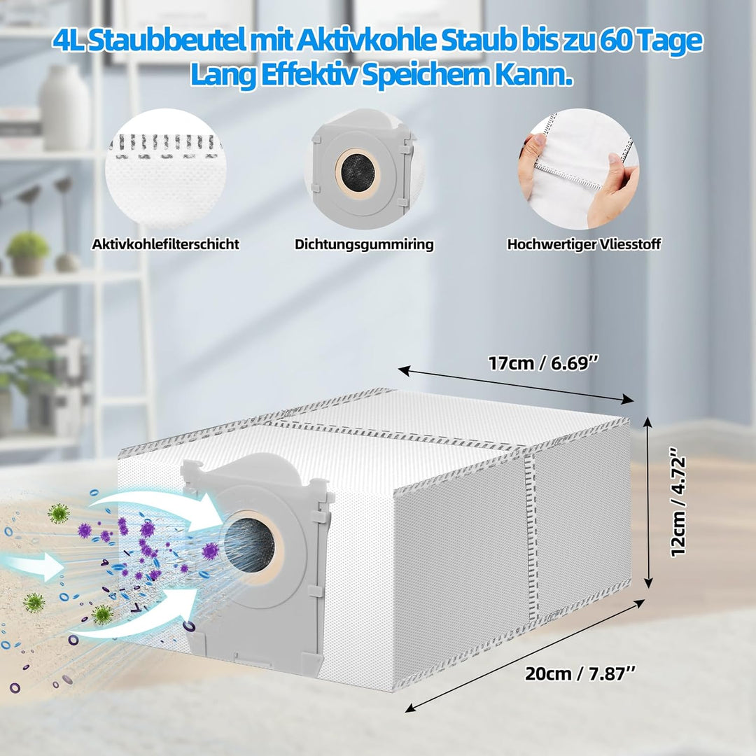 22 Stück Zubehörset für ECOVACS DEEBOT X9 PRO OMNI / X9 PRO / X11 Saugroboter, Ersatzteile 2 Hauptbü