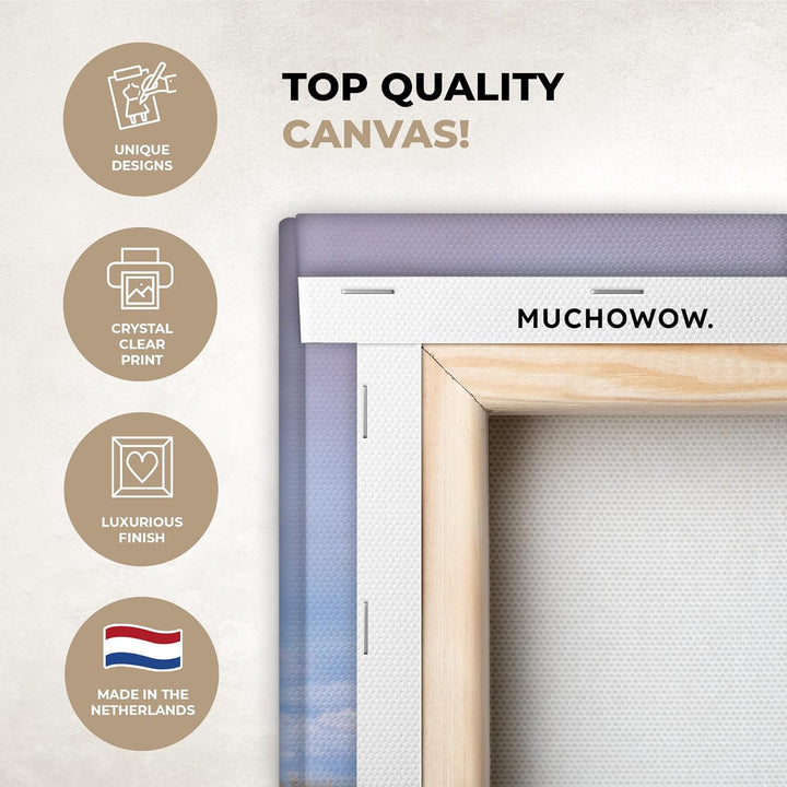 MuchoWow© Bild auf Leinwand Gross 120x80 cm XXL Gemälde Leinwandbild Dekoration Wohnzimmer Bilder Wa