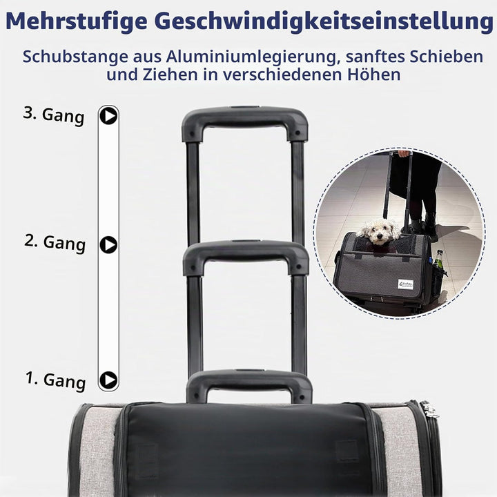Galatée Reisetasche Für Hunde Mit Abnehmbaren Rollen, Von Fluggesellschaften Zugelassene Transportbo
