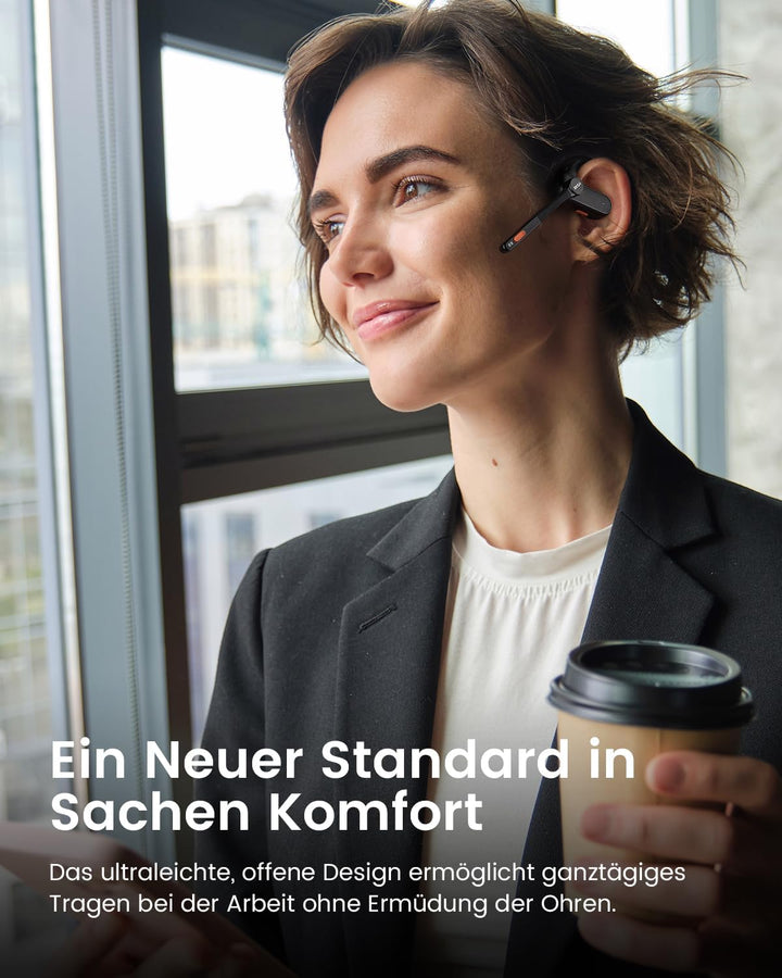 EKSA S30 Open Ear Bluetooth Kabellose Kopfhörer, Bluetooth 5.3 kabellose Headphones mit ENC Mikrofon