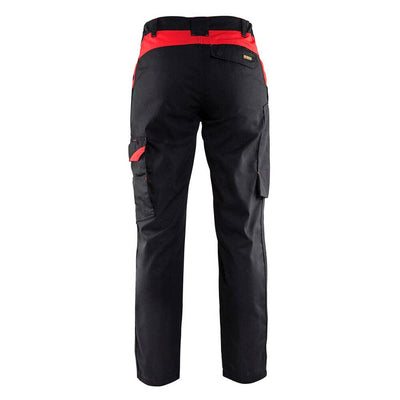 Blakläder Damen-Bundhose "Industrie" Grösse, 1 Stück, C44, schwarz/rot, 710418009956C44 Schwarz/Rot