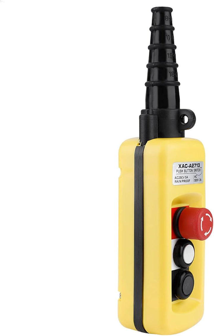 Crane Hoist Control, XAC-A2713 Crane Kettenzug Druckschalter Heben Anhänger Controller mit Not-Aus 2