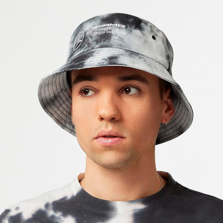 MERCEDES AMG PETRONAS Formula One Team - Tie-Dye-Bucket-Kappe - Grau - Unisex - Grösse: Einheitsgrös