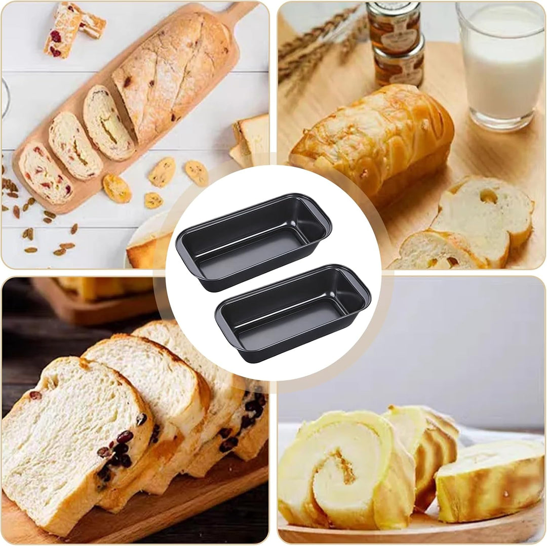 2 Stück Brotbackform Edelstahl, 25.7 * 13 * 5.8cm Brotbackform, Kastenform Brot, Backform Brot mit 2