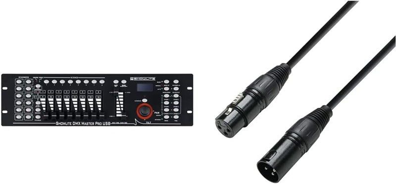 Showlite Master Pro 192 Kanal DMX Controller (zur professionellen Lichtsteuerung, USB Anschluss) & A