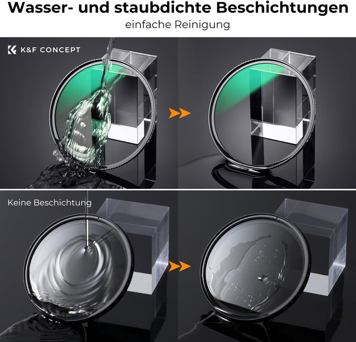 K&F Concept Nano-X Serie Ultra-niedrige Reflexion 67mm MC UV Filter Schutzfilter, 67MM