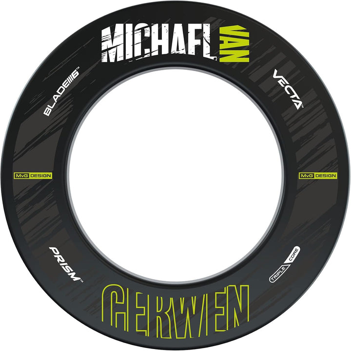 Winmau Michael Van Gerwen MvG Design Retro Dartscheiben-Surround