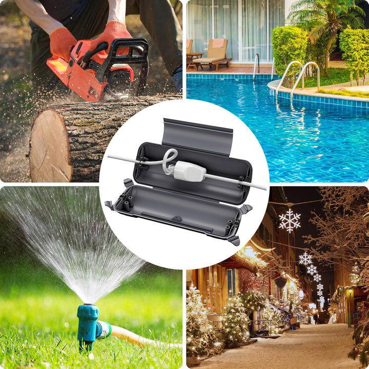 [2 Pack] RESTMO Outdoor IP44 wasserdichter Safe Box (290 x 110 x 75 mm), wetterbeständige Big Schutz