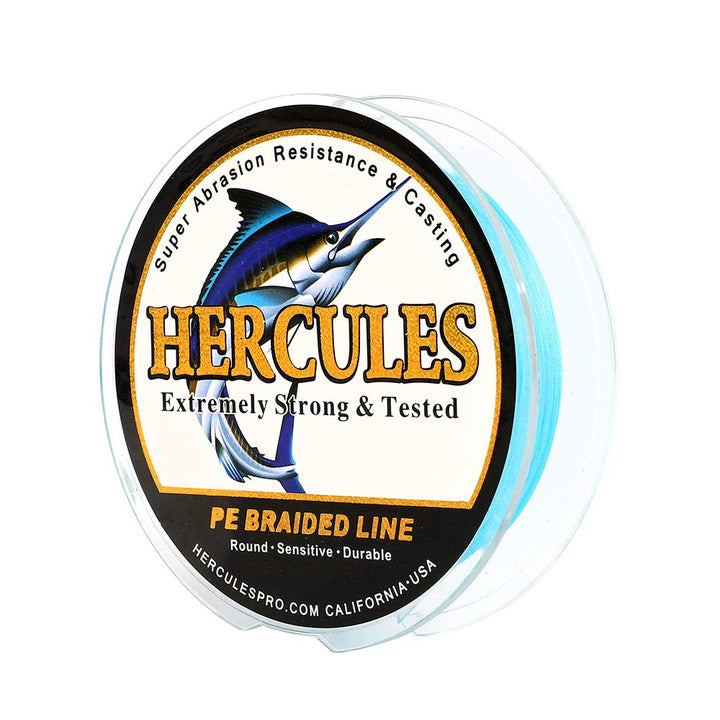 HERCULES Super Cast 100m - 2000m Yards Geflochtene Angelschnur 10lb - 300lb Test für Salzwasser Süss