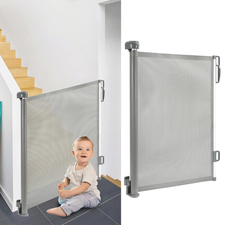 Jopassy Treppenschutzgitter 0-180cm, Türschutzgitter Ausziehbar, Baby Absperrgitter Schutzgitter Tre