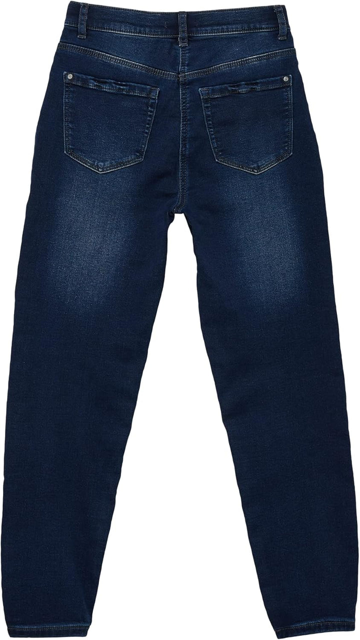 s.Oliver Mädchen Jeans, MOM Fit 146 Slim Blau, 146 Slim Blau