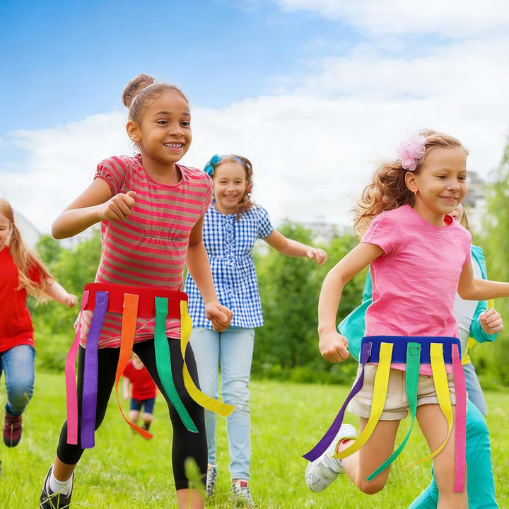 Toyvian 4er-Set Schwanzfang-spielgürtel – Oxford Kinder-spielgürtel mit Schwanzfangfunktion, Outdoor