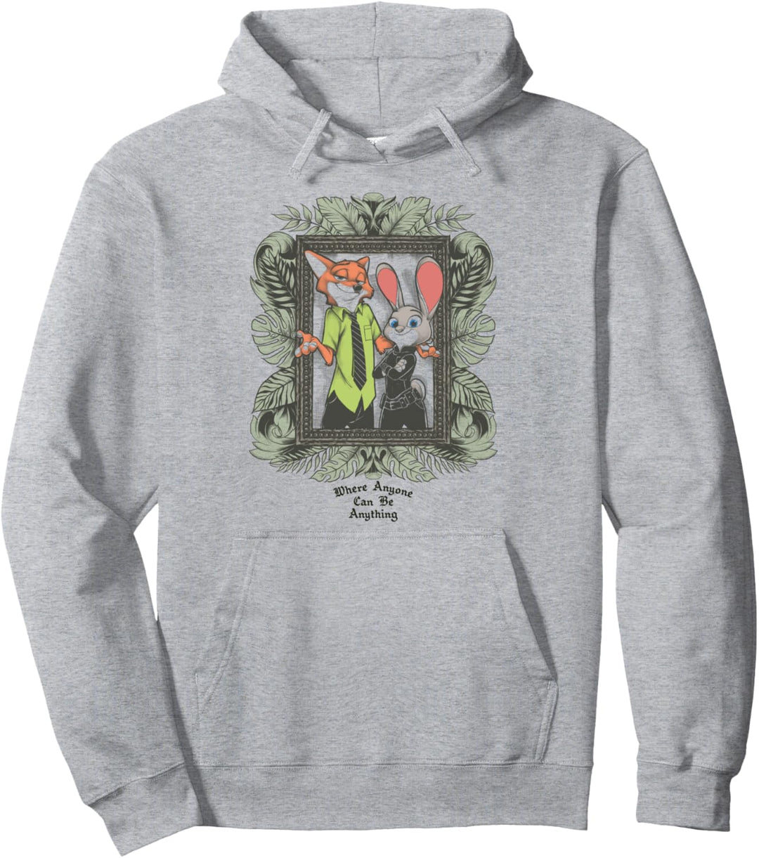 Disney Zootopia Nick And Judy Where Anyone Can Be Anything Pullover Hoodie