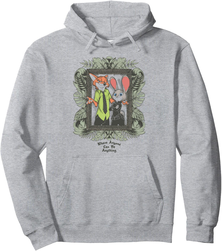 Disney Zootopia Nick And Judy Where Anyone Can Be Anything Pullover Hoodie