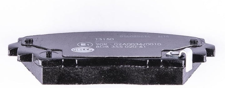 HELLA PAGID 8DB 355 020-611 Bremsbelagsatz - T3150 - Dicke/Stärke: 16.6mm - Bremssystem: Mando - mit