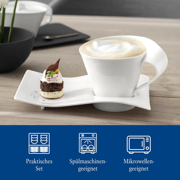 Villeroy & Boch – NewWave Basic Tafelservice, 30 teilig, Geschirr Set für 6 Personen, spülmaschinenf