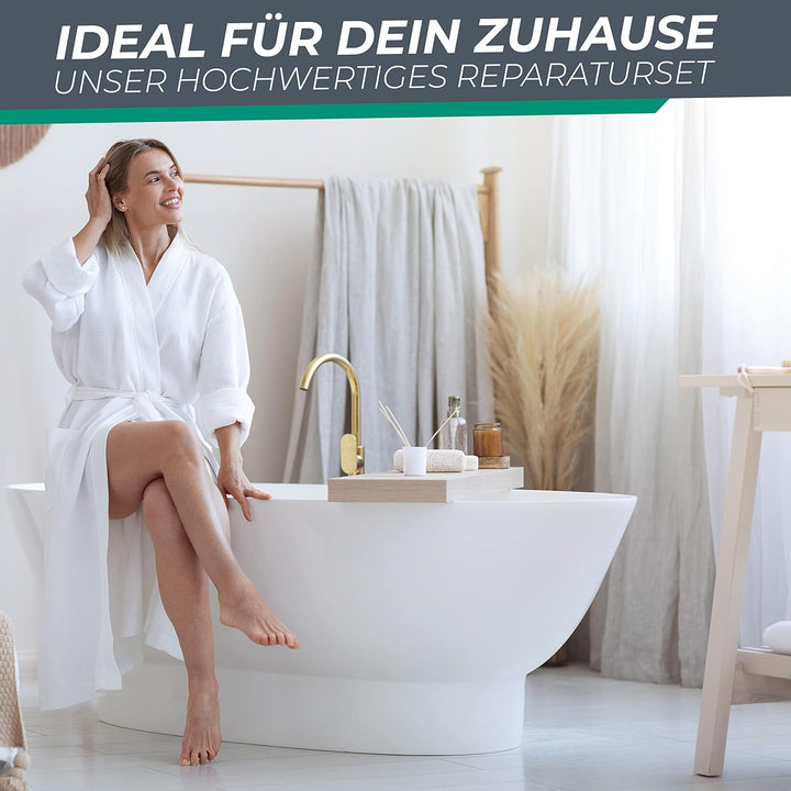 Reparaturset für Fliesen &amp; Holz - Einfache Reparatur von Fliesen, Laminat, Parkett und Vinylböden -