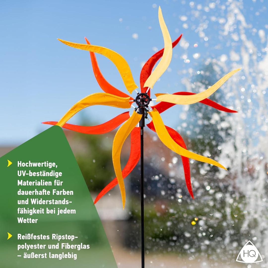 HQ Design Windspiration - Windmill, UV-beständige und wetterfeste Windspiel Deko für Garten, Terrass