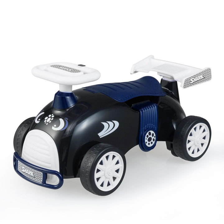 COSTWAY Rutschauto, Rutschfahrzeug im Hai-Design, Kinderfahrzeug mit Musik & Stauraum unter dem Sitz