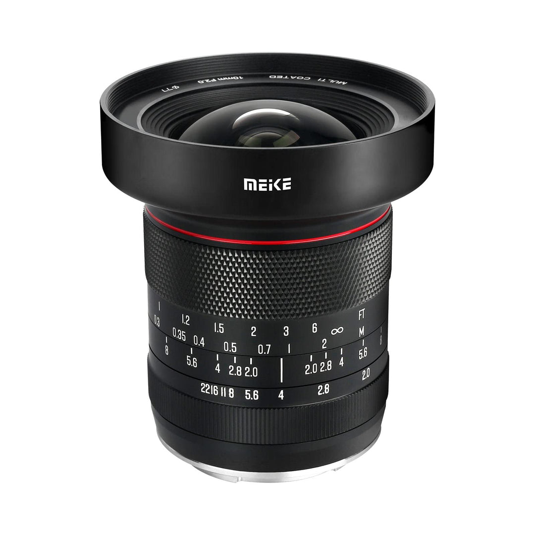 Meike 10 mm F2.0 grosse Blende, Weitwinkelobjektiv, manueller Fokus, APS-C-Objektiv, kompatibel mit