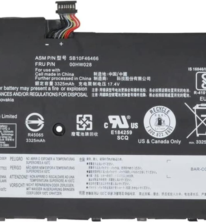 ASKC SB10F46466 00HW028 Laptop Akku für Lenovo Thinkpad X1 Carbon 4th Gen 2016 X1 Yoga 1st 2nd Serie