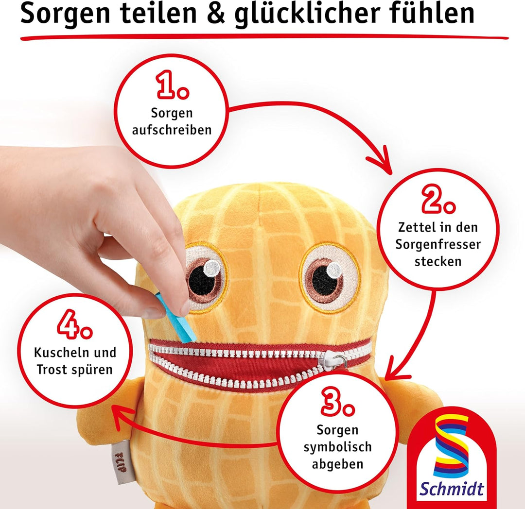 Schmidt Spiele 42679 Sorgenfresser, Flip, 19 cm, Edition Boogie Woogies, Plüschfigur, Flip