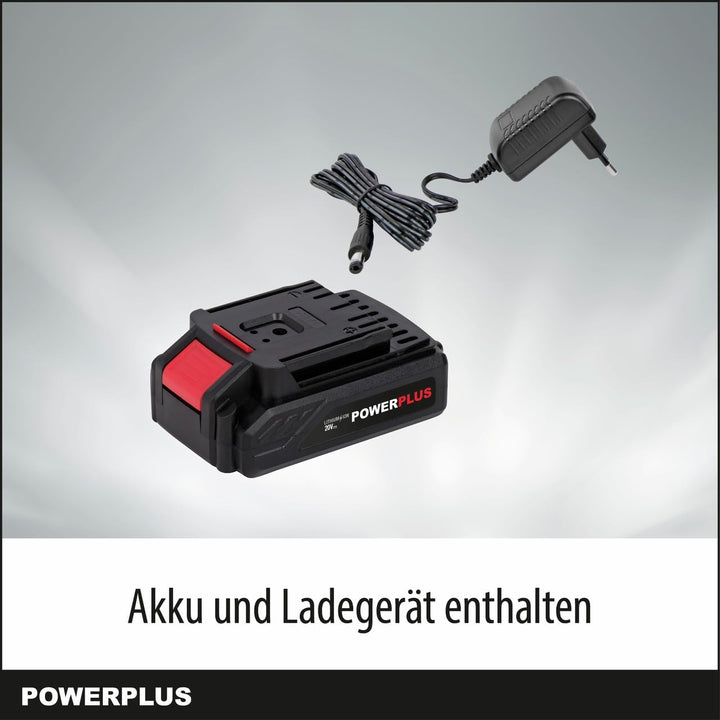 POWER plus Akkuschrauber & Akkubohrer POWC1071 - Akku Schraubendreher & Bohrer 20 V, Beinhaltet 1 x