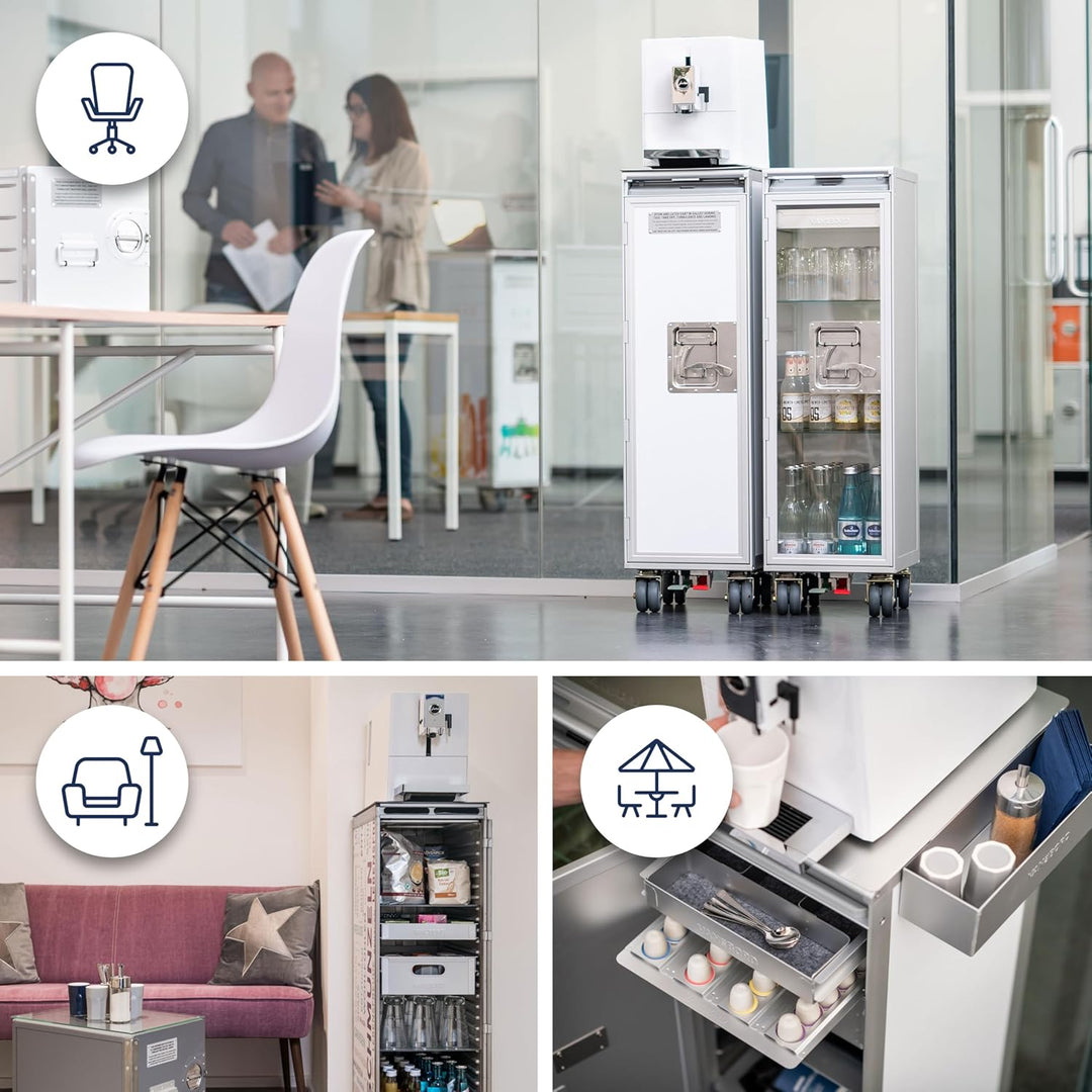 Ausstattungspaket Kaffeebar, Zubehör für Airline Trolleys, Kaffeebar-Möbel (Kunststoff, KSSU + Kaffe