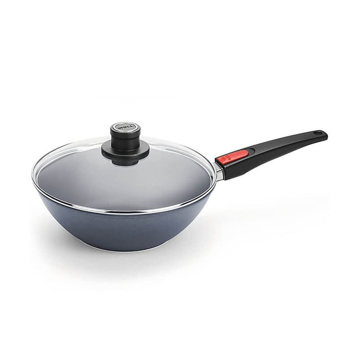 Woll Diamond Lite Induktions-Wok mit abnehmbarem Griff, 30 cm, mit Deckel, in Geschenkbox