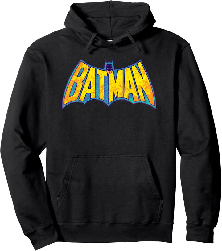 Batman Neon Distress Logo Pullover Hoodie