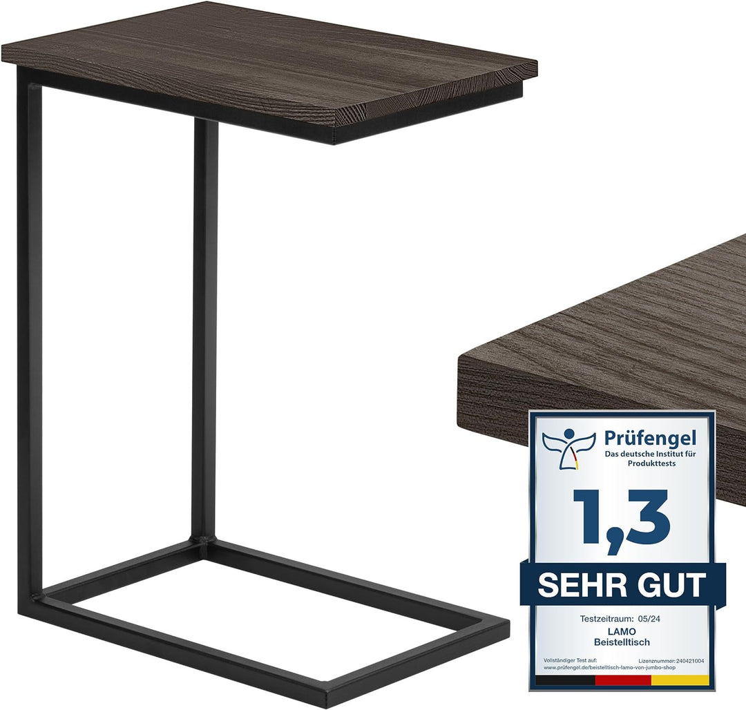 LAMO Manufaktur Beistelltisch | Laptoptisch | Sofatisch | mobiler Kaffeetisch | Nachttisch | 45x30x6