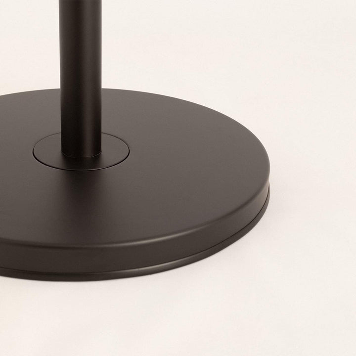 CREATE | AIR STAND WOOD/Standventilator mit Oszillation/schwarz und dunkle Holz/Retro-Stil, 3 Geschw