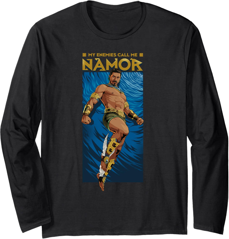 Marvel Black Panther: Wakanda Forever Enemies Call Me Namor Langarmshirt