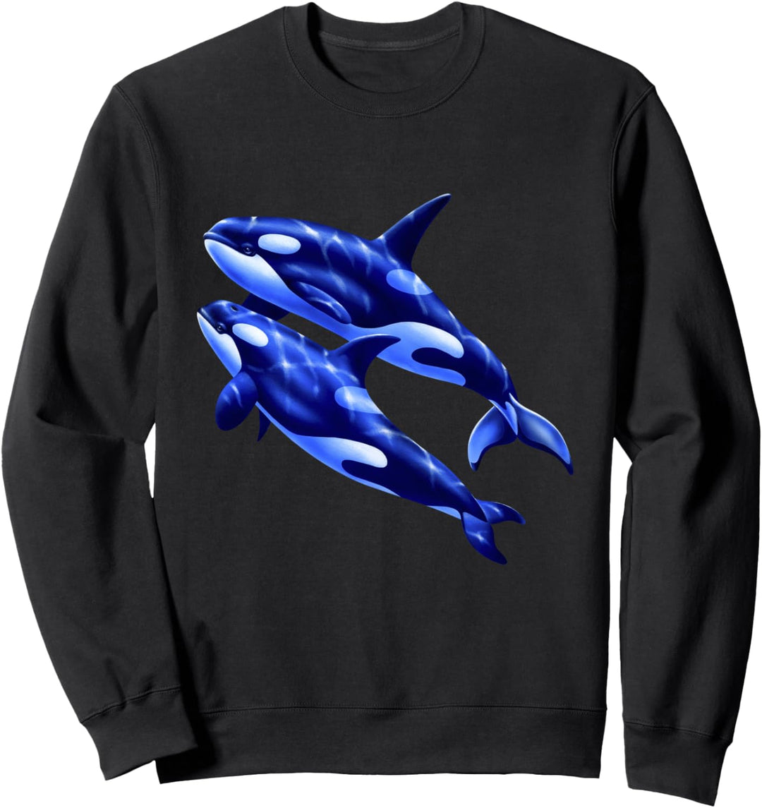 Killerwal Meeres Meerestier Ozean Küsten-Killerwale Sweatshirt