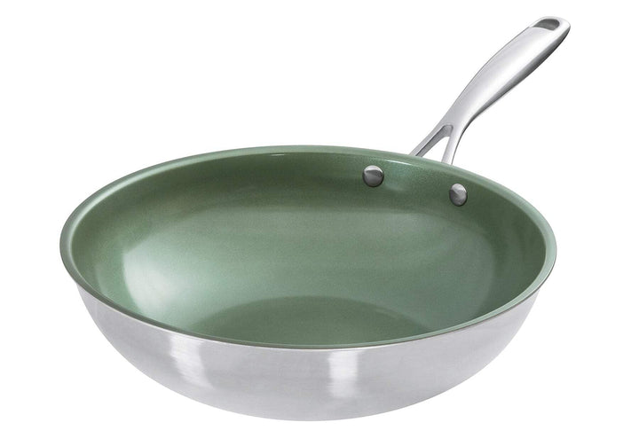 Just Vegan Wok, 28 cm, Grün