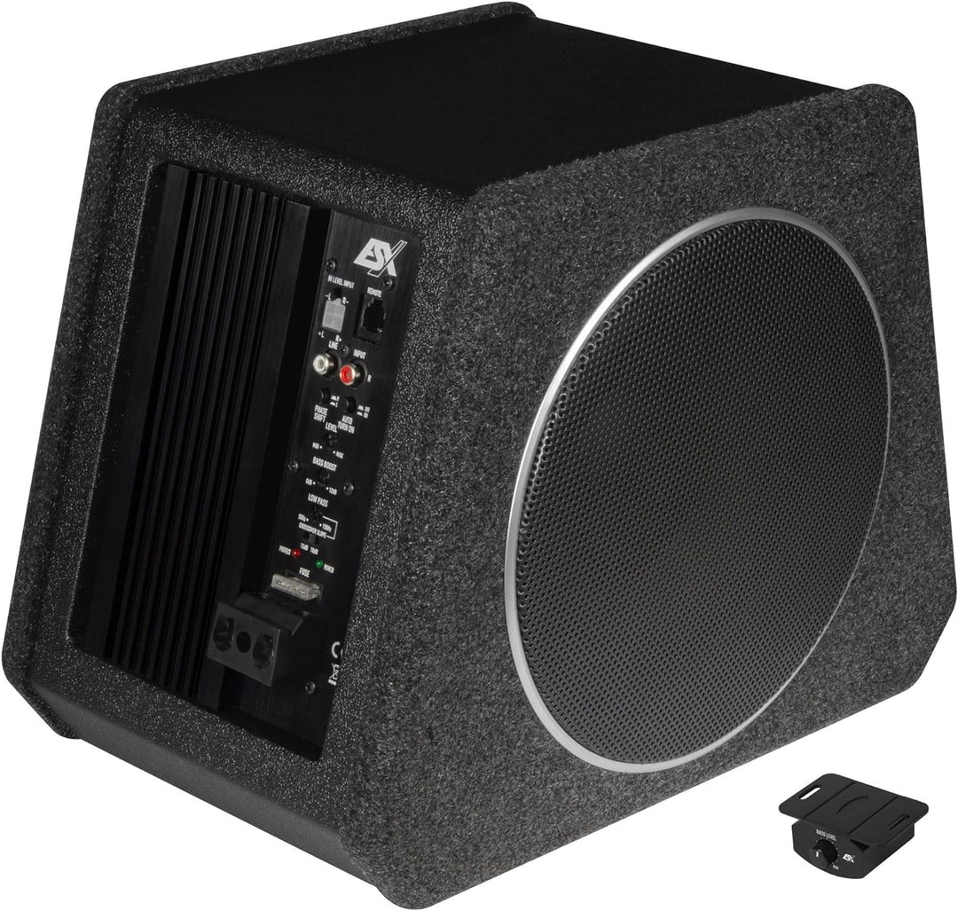 ESX V800A - Aktiver 20 cm Subwoofer mit Passivmembran