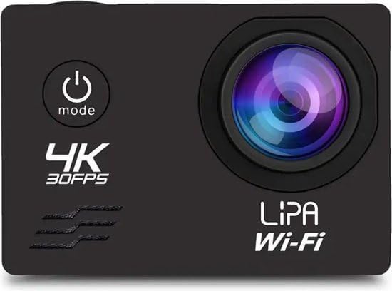 Lipa AT Q1 4K Ultra HD Action Kamera IPS Wifi - Action Cam - Unterwasserkamera - Vlog Kamera - Wifi
