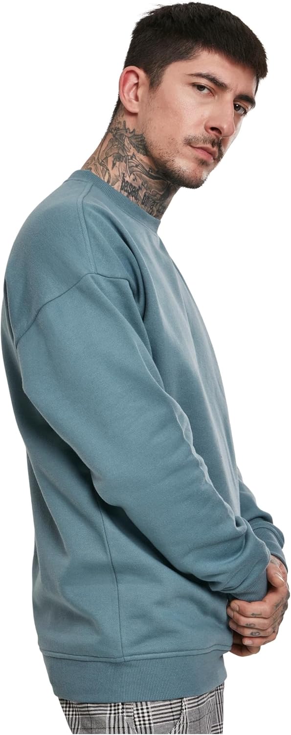 Urban Classics Basic Crewneck Männer Langarmshirt schwarz Basics, Streetwear XS Grosse Grössen Dusty