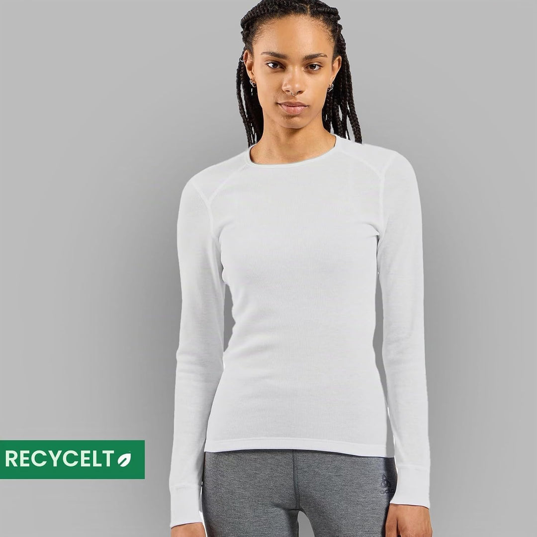 Odlo Thermounterwäsche Merino 200 | Merino Unterwäsche für Herren | Langarm-Thermoshirt mit Kragen u