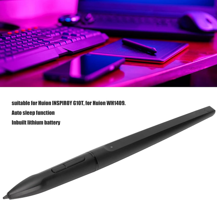 Dpofirs PE150 Wiederaufladbarer Stift Eingabestift für Huion INSPIROY G10T WH1409, Programmierbare T