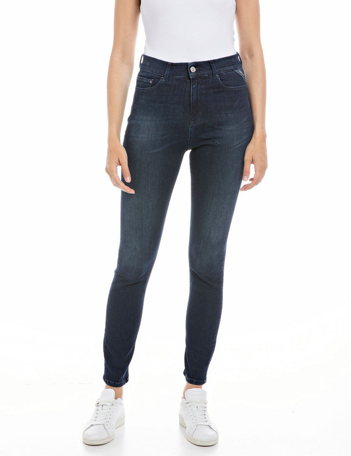 Replay Damen Jeans Mjla Slim-Fit mit Power Stretch 25W / 30L Dark Blue 007, 25W / 30L Dark Blue 007
