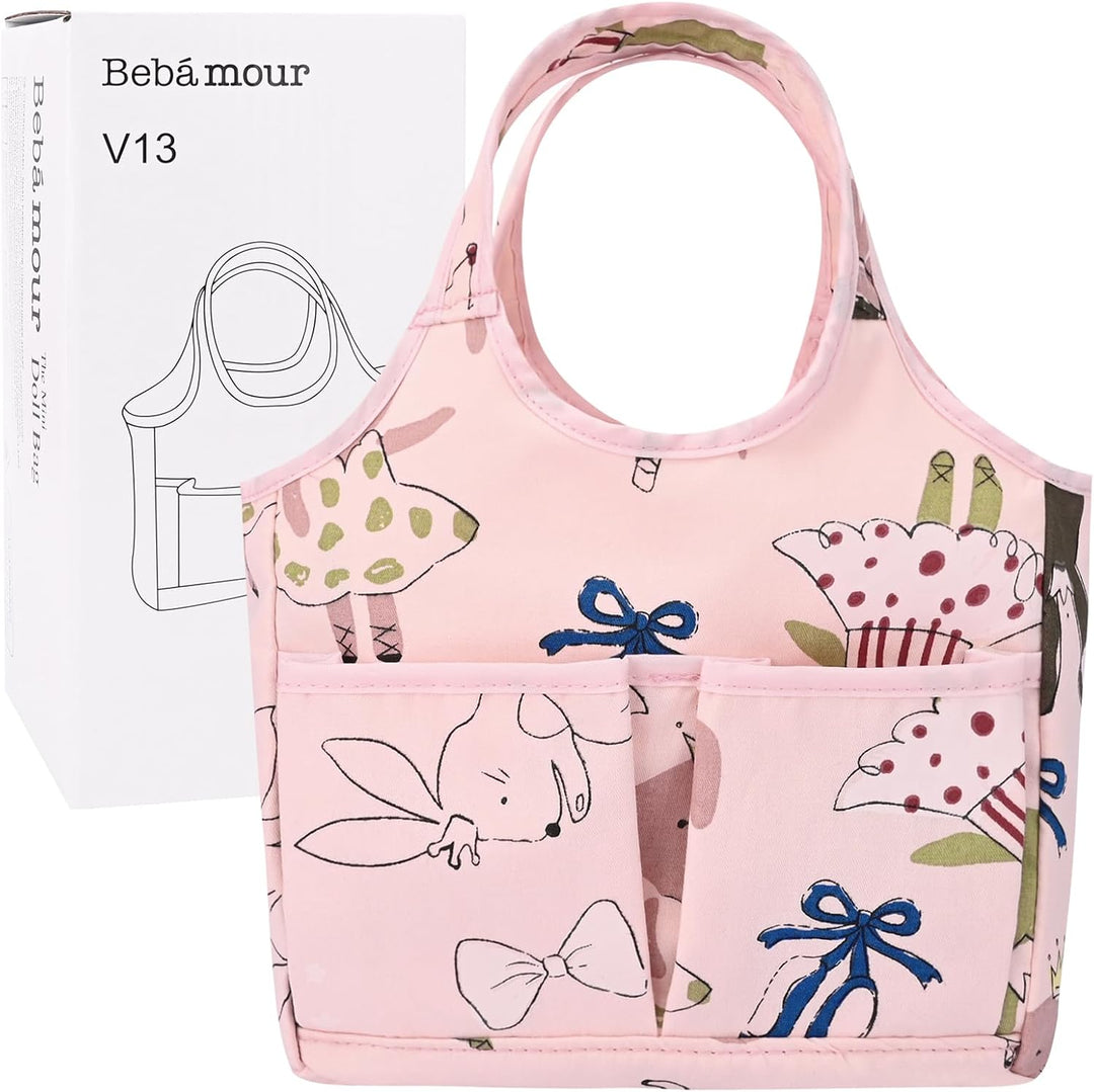 Bebamour Einhorn Puppe Wickeltasche mit Puppe Wickelmatte tragen Puppe Zubehör Mode Kinder Mädchen B