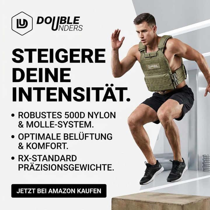 Gewichtsweste für Calisthenics - Krafttraining & Crossfit - Weight Vest - Fitness Gewichtsweste 6kg