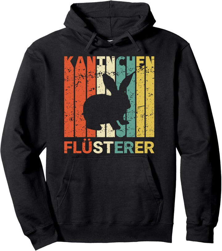 Retro Kaninchen Flüsterer Lustiges Hasen Pullover Hoodie