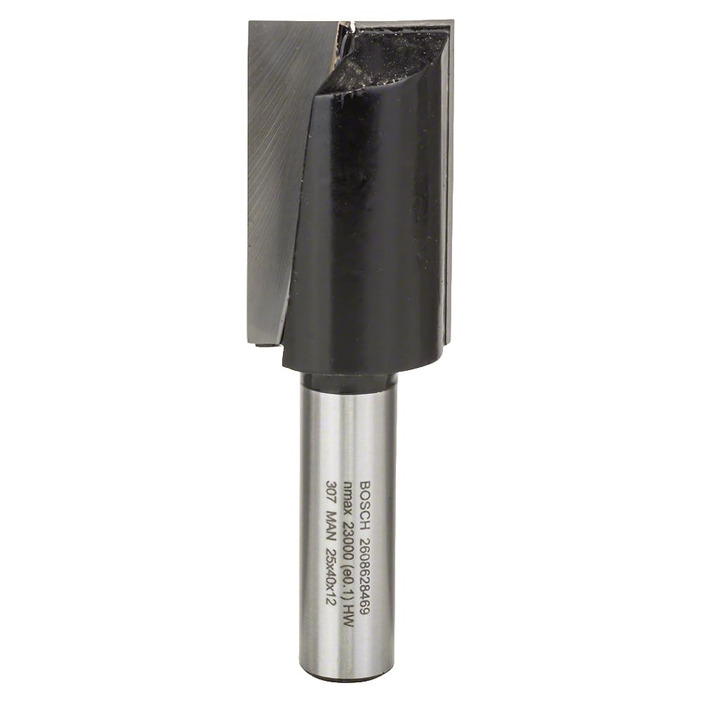 Bosch Professional Zubehör 2608628469 Nutfräser 12 mm, D1 25 mm, L 40 mm, G 81 mm Ø 25 mm 12 mm L 40
