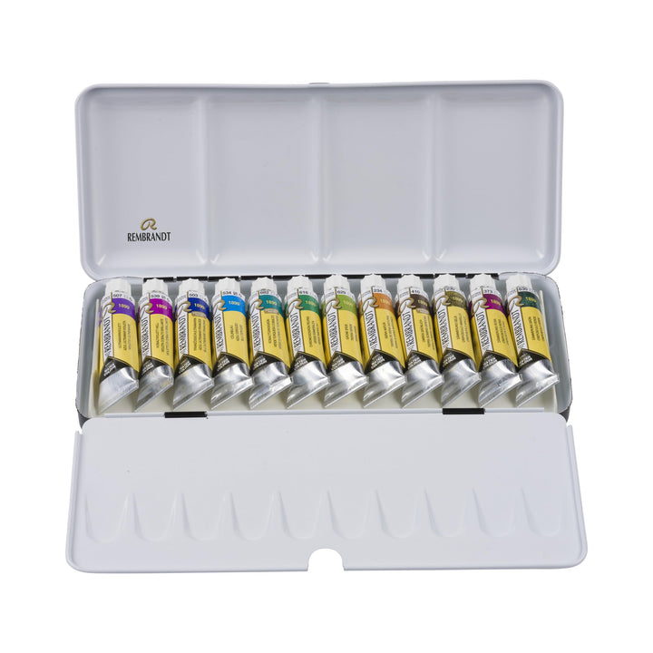 Rembrandt Watercolour Metal Granulating Set of 12 x 10ml Tubes